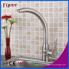 Fyeer Nickle Brushed 360 Rotatable Kitchen Sink Mixer Tap Faucet